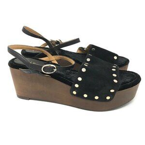Joie Galla Sandals Black Studded Platform 9.5 NEW